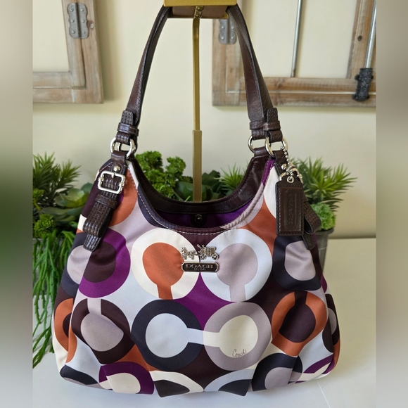 Coach Handbags - Coach Multicolor Signature Tote Bag